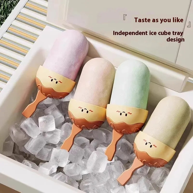 Plastic octopus balls creative ice cream box mould for making takoyaki shaped frozen treats