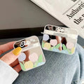 Ins Korean style Mirror Flower TPU earphone case back cover for AirPods Pro