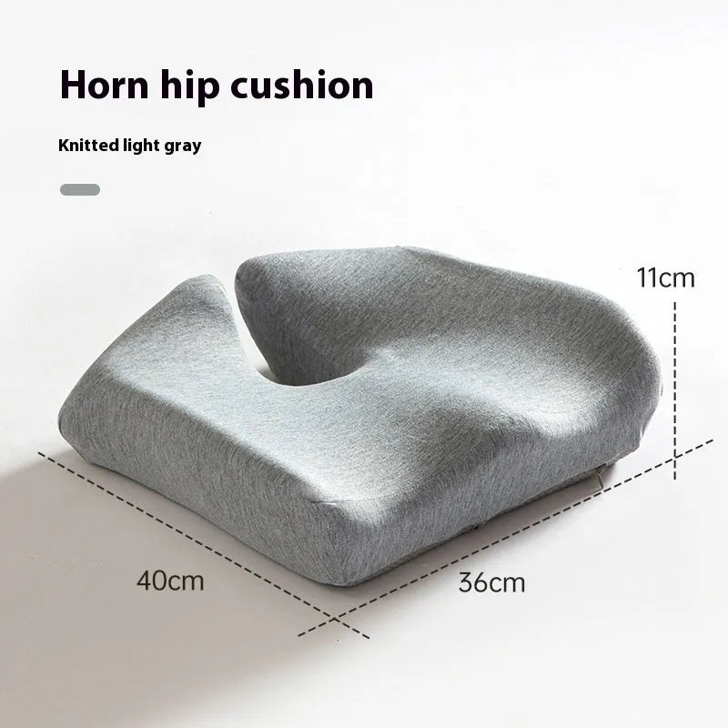 Memory foam office chair cushion with lumbar support measuring 36x40x11cm