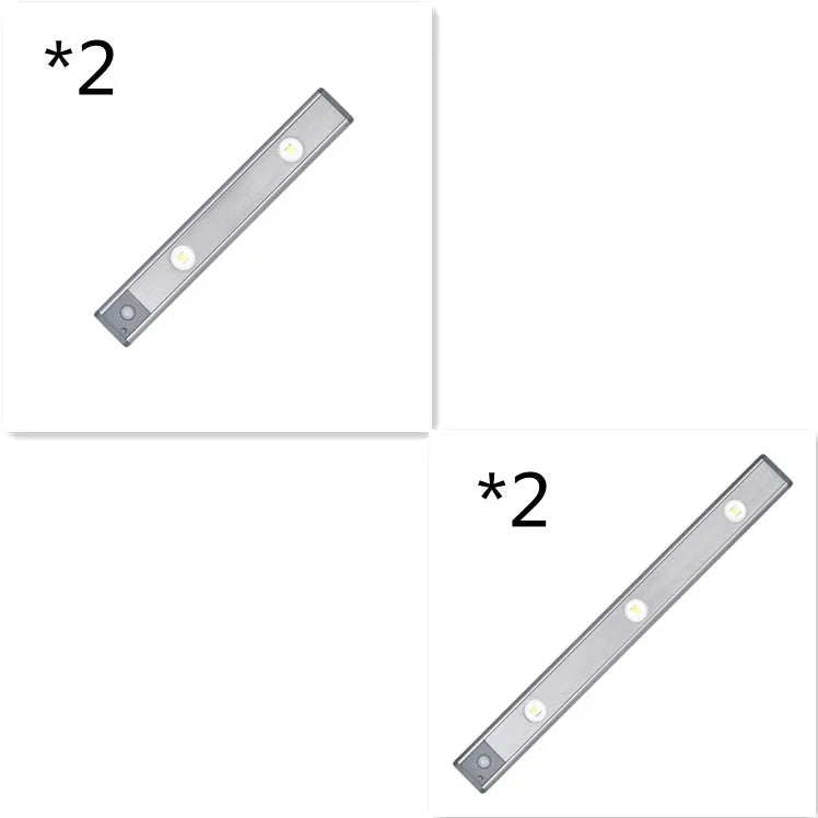 Rechargeable motion sensor cabinet lamp with three colour temperatures and magnetic mount for under cabinet use