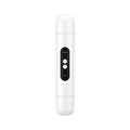 Portable white electric armpit hair trimmer depilator with USB cable