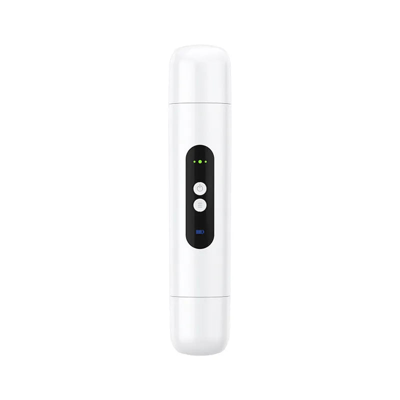 Portable white electric armpit hair trimmer depilator with USB cable