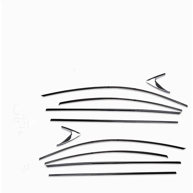 Stainless steel window trim strip in Artz black titanium finish for window molding.