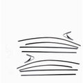 Stainless steel window trim strip in Artz black titanium finish for window molding.