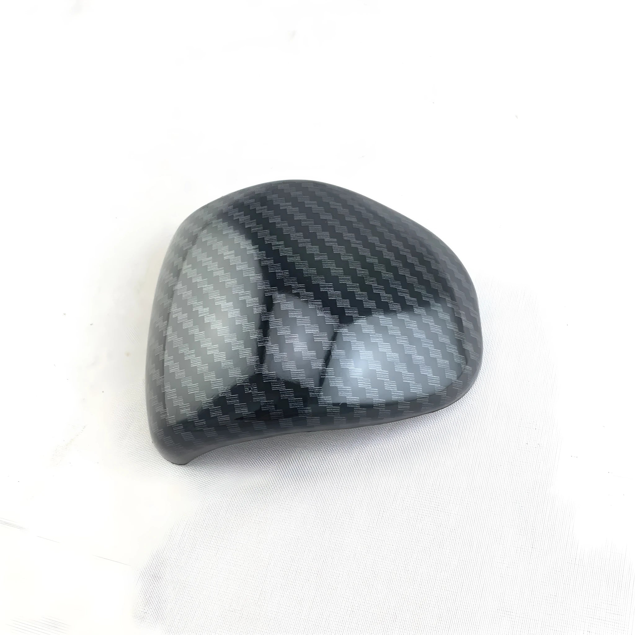 Black carbon fibre pattern gear shift cover for car interior customisation