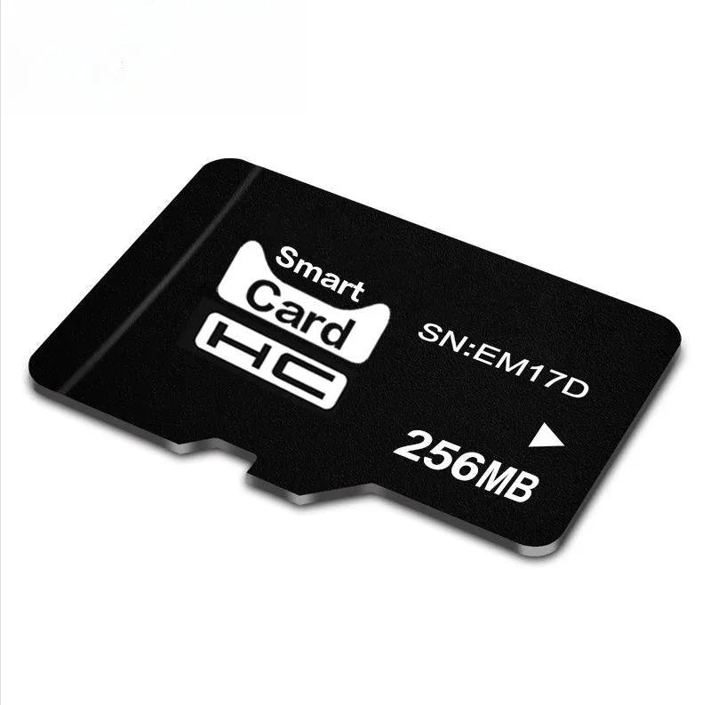 TF series 256MB memory card in its packaging, dimensions 11x15x1mm.