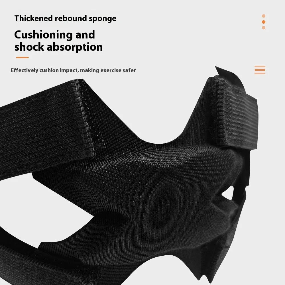 Black goalkeeper head protection belt for adults rugby sports protective gear on display
