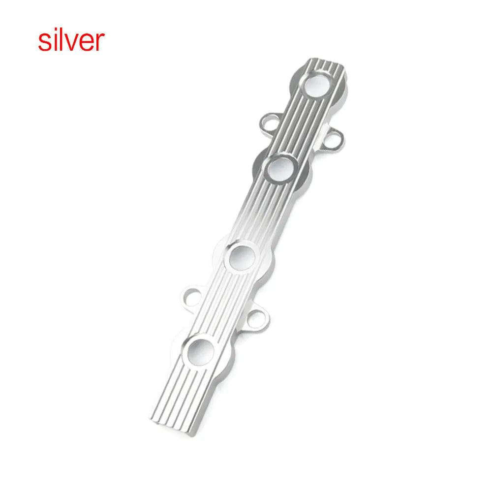 Aluminium alloy engine cover shown in red, blue, and silver colour options