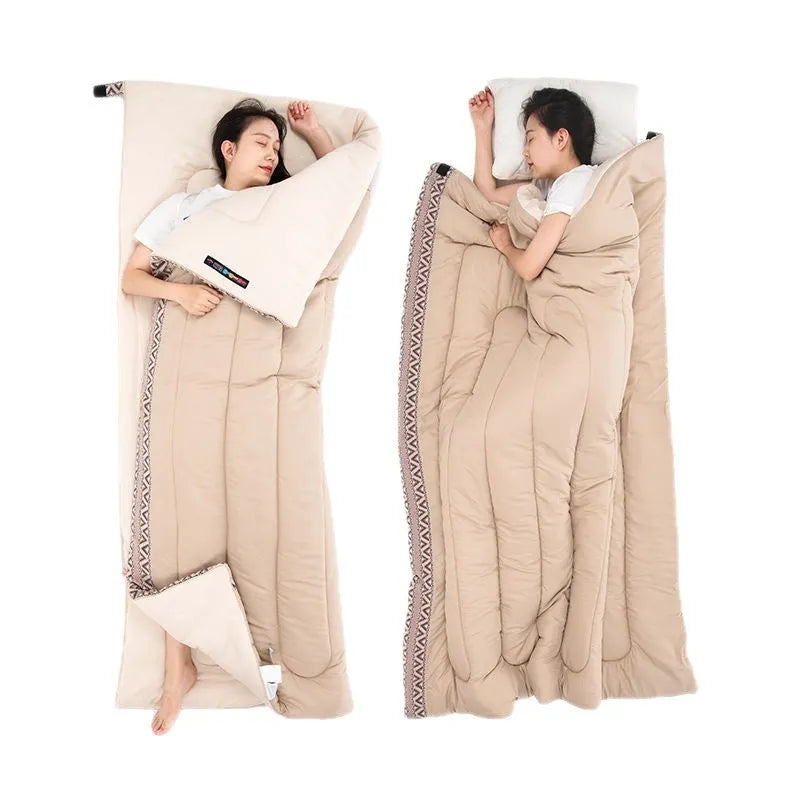 Four seasons portable camping sleeping bag for adults in choice of three colours.
