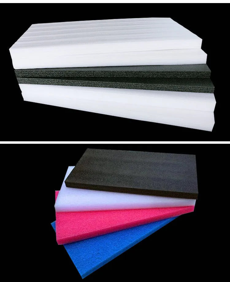 White high-density EPE pearl cotton foam board measuring 200 cm by 100 cm.