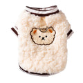 soft fleece dog hoodie in blessing animal pattern on a small dog autumn winter warm pet clothing