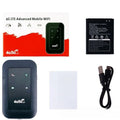 H808 portable 4G wireless router with USB interface in white, dimensions 98x59x14.8mm