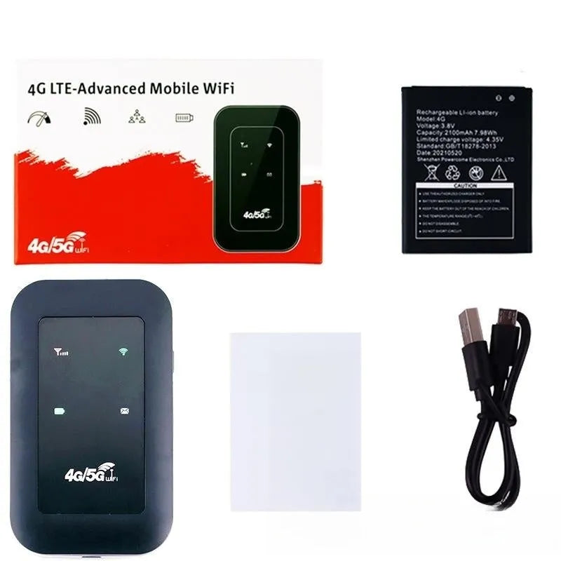 H808 portable 4G wireless router with USB interface in white, dimensions 98x59x14.8mm