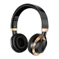 Black wired over-ear headphones with microphone and 3.5mm plug on a 1.5m cable.