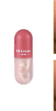 Clear lip plumper oil 5.5ml in light yellow formula with applicator wand for chapped dry lip care