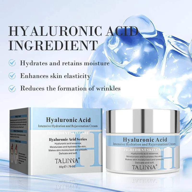 50ml moisturizing face cream in Rice Puree, Hyaluronic Acid or Vitamin C variant for general facial care
