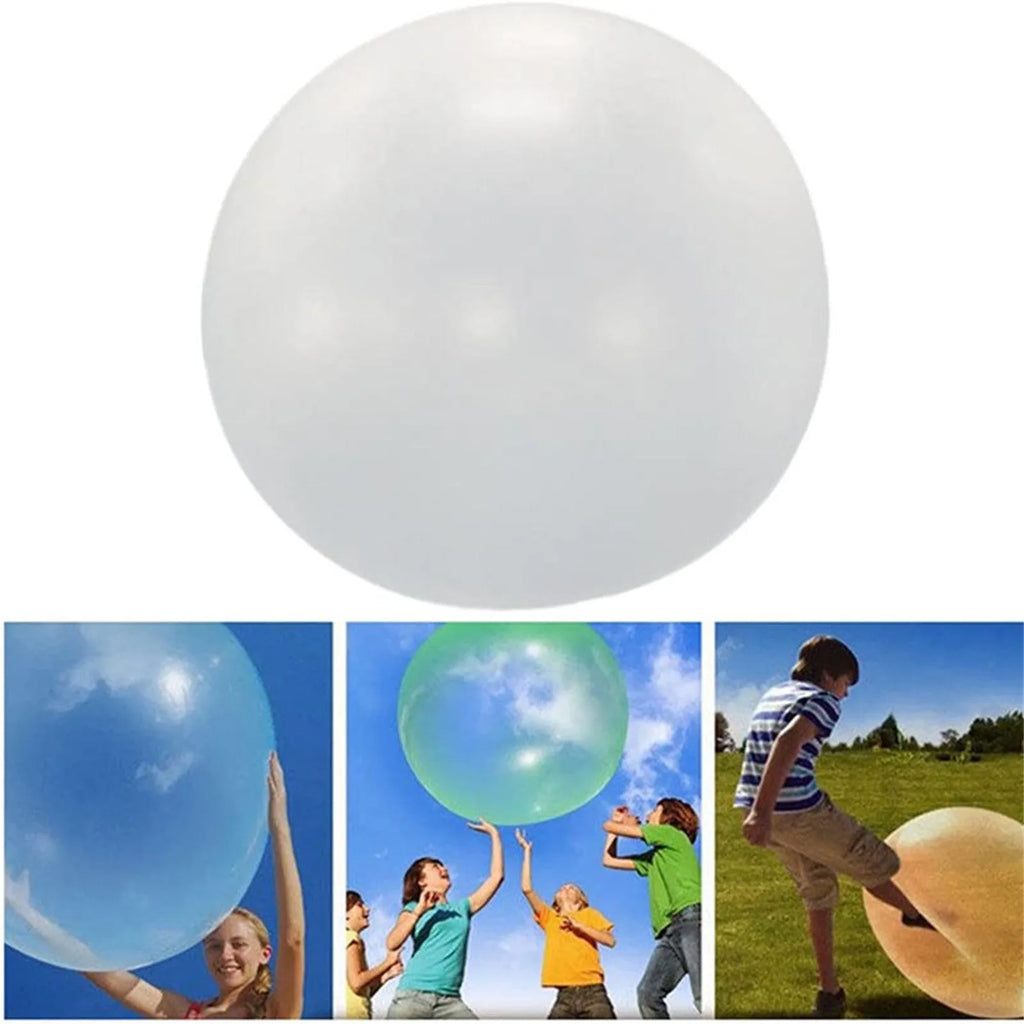 Inflatable TPR bouncy ball children's toy in pink, yellow, green, and blue, sizes 40cm to 120cm