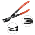 Red-handled steel clip driver pliers for General Motors automotive door panel nailing.