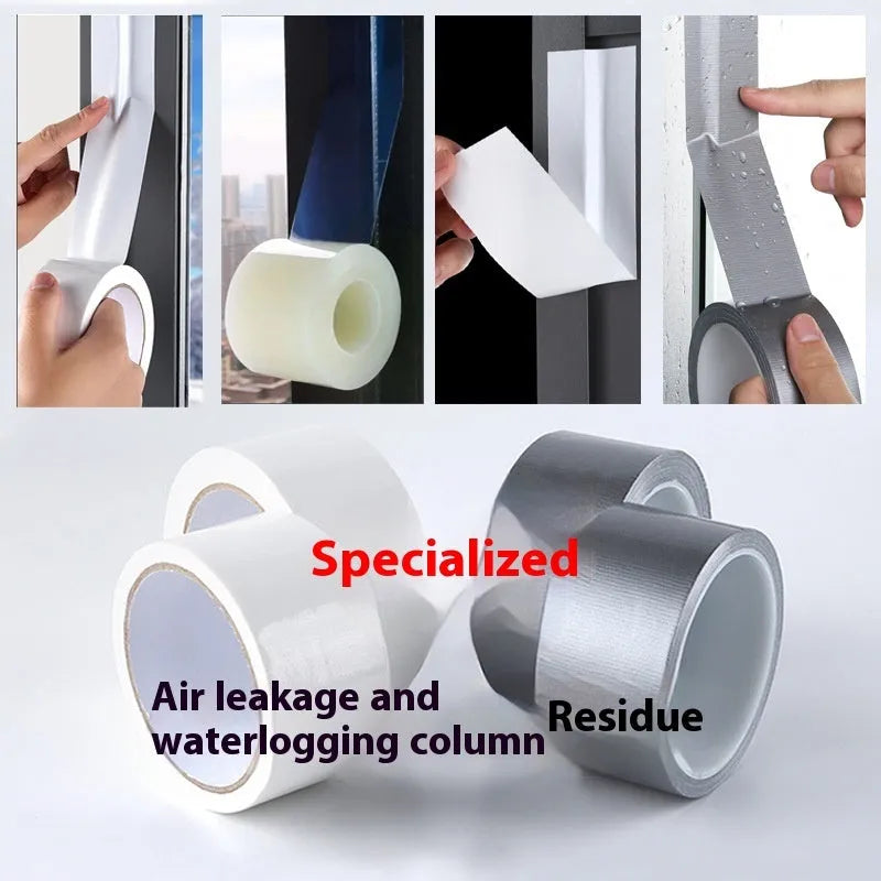 Roll of high-adhesive windproof sealing tape for windows and windshields in Silver Gray colour
