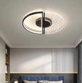 New LED ceiling light modern simple light luxury bathroom light monochrome white 45cm Golden Feather or 55cm black