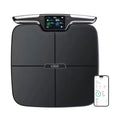 Black eight-electrode body fat intelligent electronic weighing scale 45x45cm
