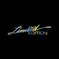 Plastic reflective English bumper sticker showing black, white and colourful options.