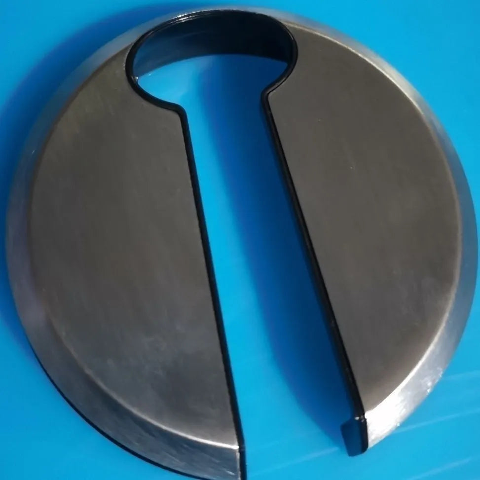 Stainless steel kitchen wine bottle opener with integrated paper cutter edge.