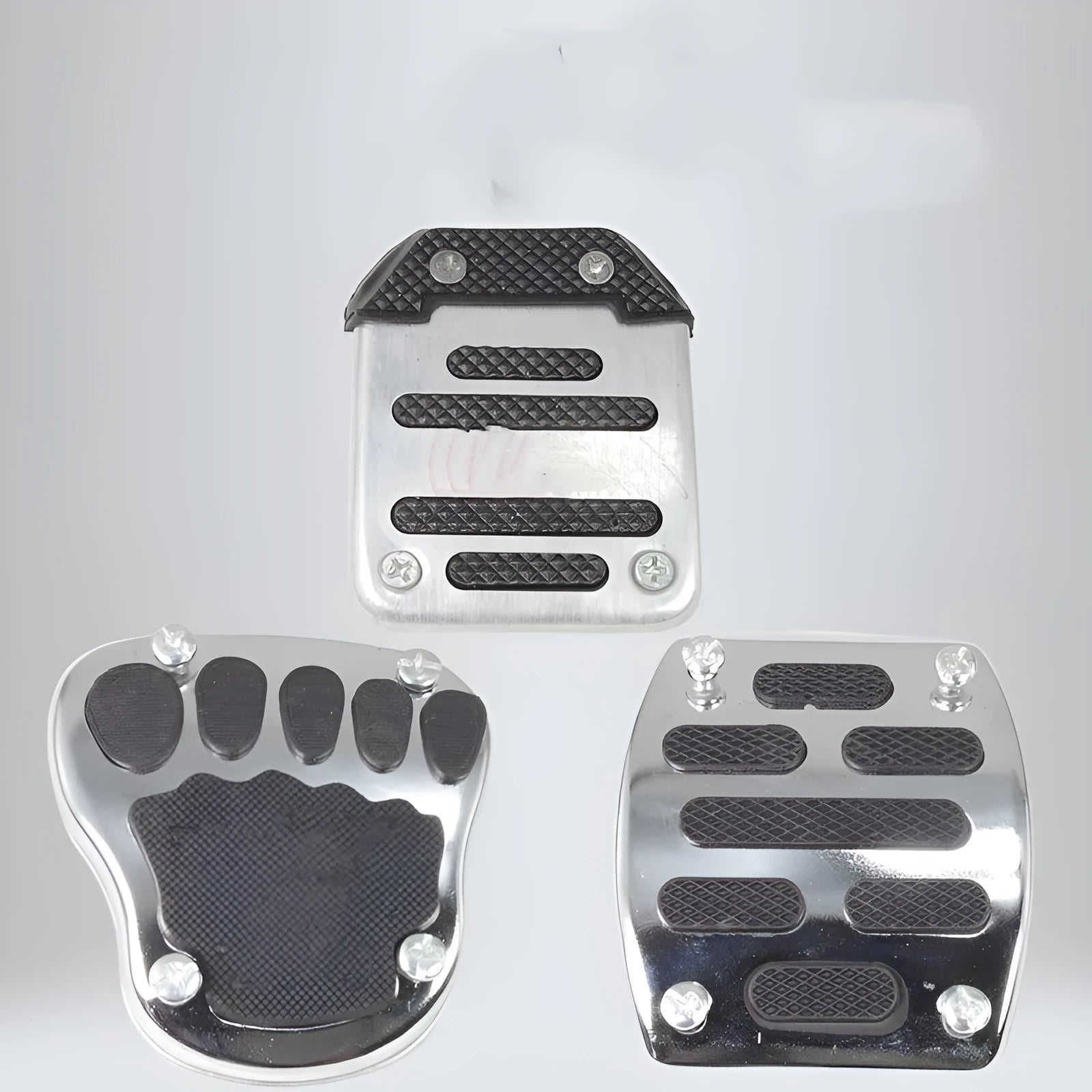 Metal motorcycle brake pedal skid plate replacement part for scooters