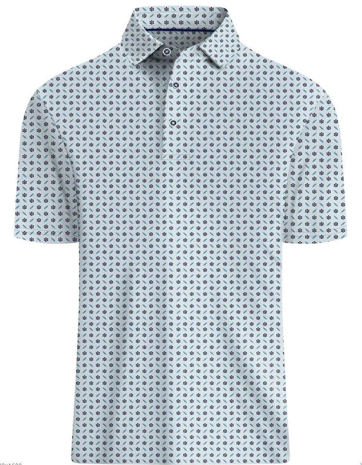 Men's 3D printed short sleeve t-shirt with zipper decorations in Japanese retro style