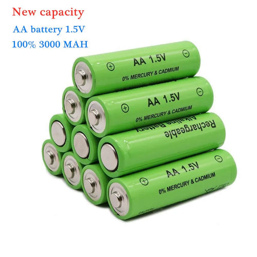 Alkaline AA rechargeable batteries 3000mAh industrial grade for high-drain devices