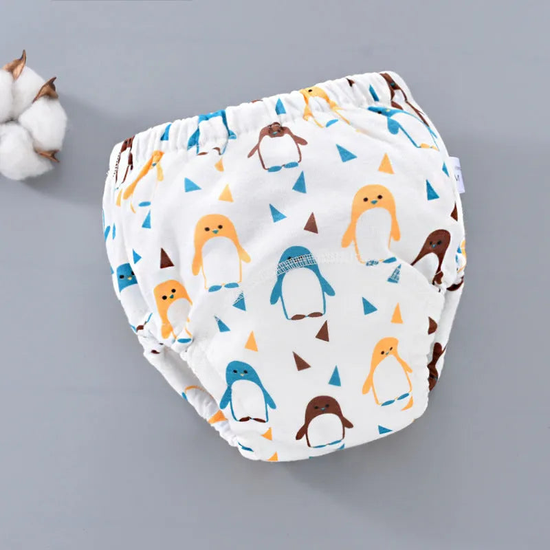 Pure cotton baby training pants, 6-layer gauze, washable diaper cover for potty training