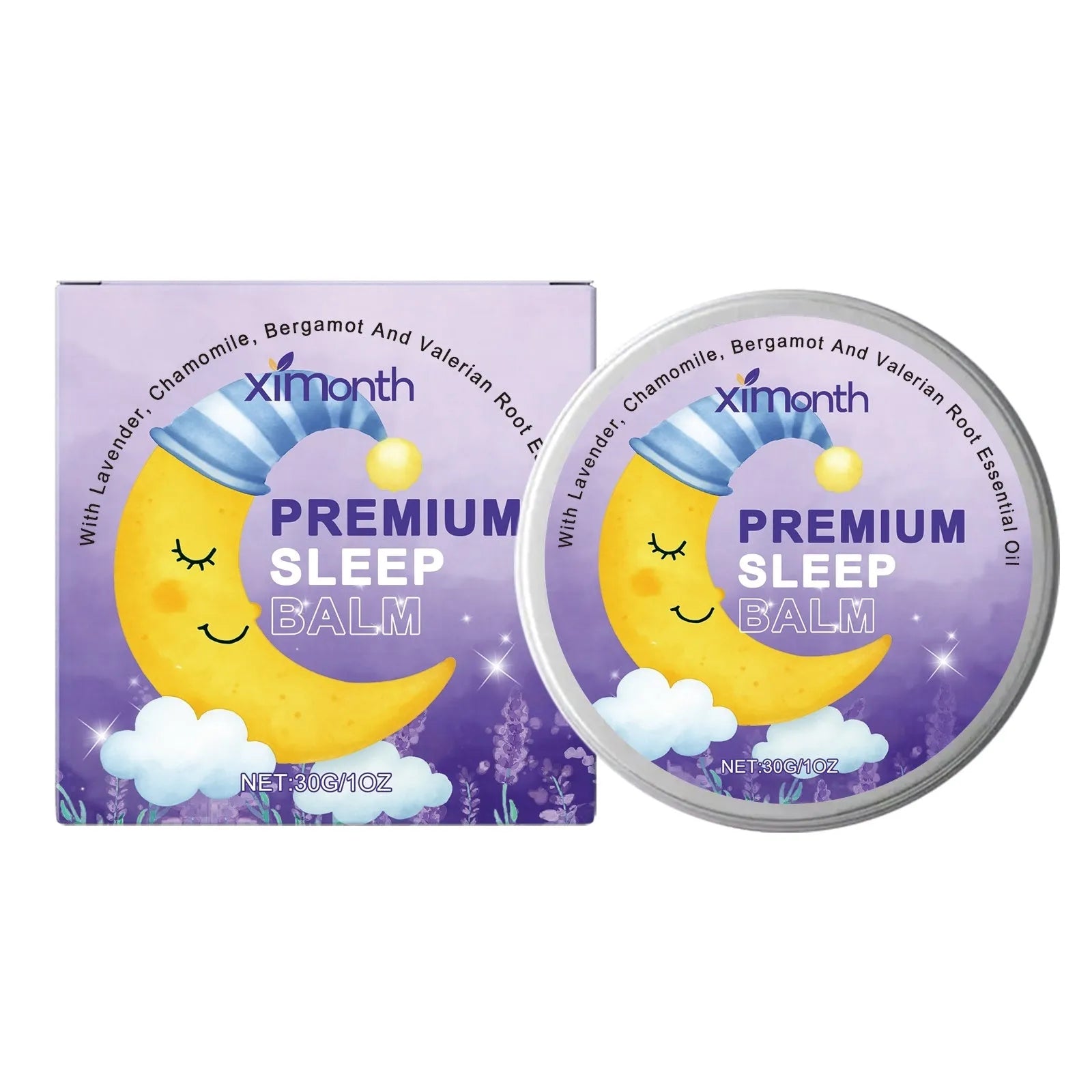 30g tube of Sleep Goodnight Cream with lavender and chamomile for night-time use.