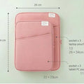 Creative Simple Solid Colour Nylon Tablet Bag for 11 inch tablet in dark blue with zipper closure