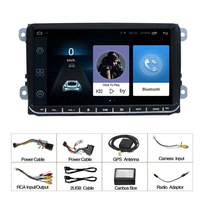 Nissan 350Z 2003-2009 double din car stereo with 7-inch Android Auto touchscreen and GPS navigation
