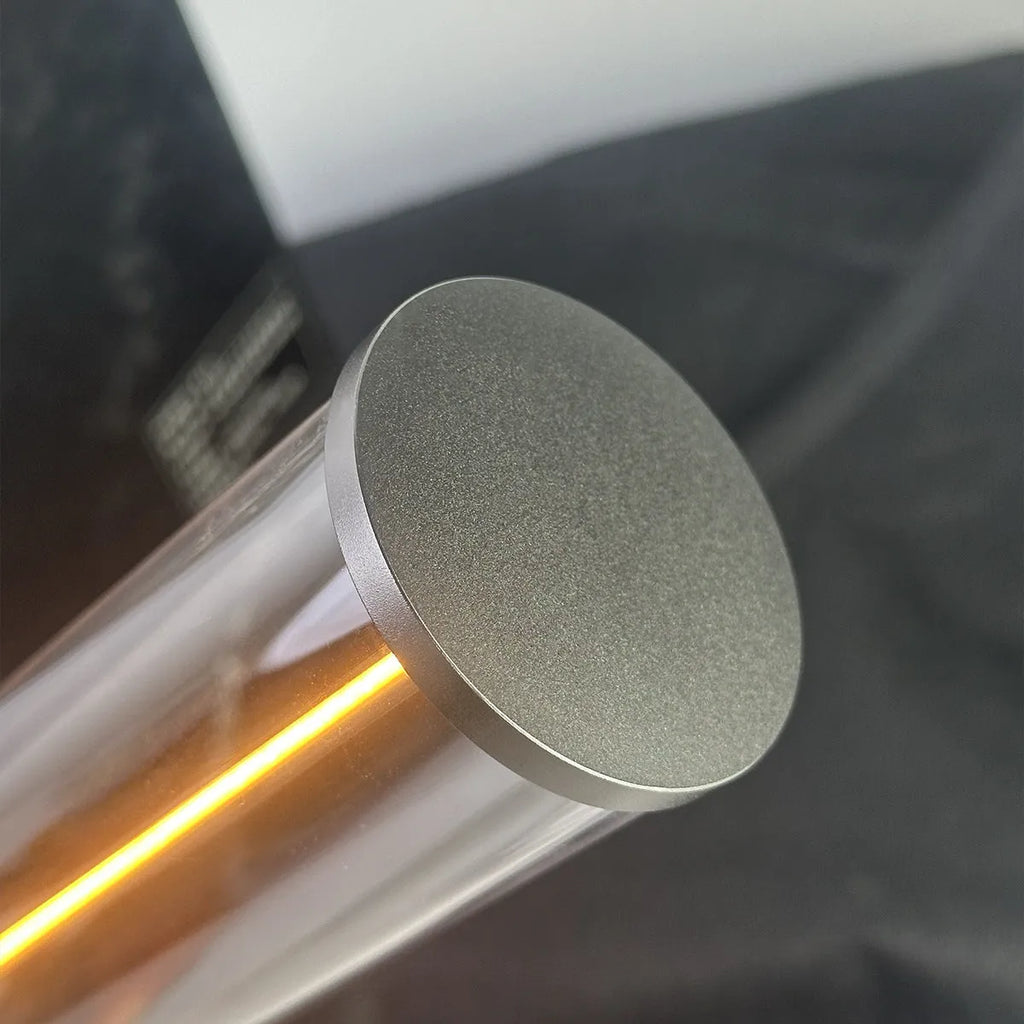 LED line glass magnetic suction light strip with USB charging port showing modern design