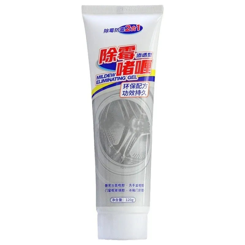 Mildew inhibitor gel cleaner for refrigerator and washing machine rubber gaskets, 120g container