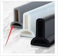 Flexible black TPE silicone water blocking strip for bathroom shower floor.