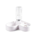 White pet water fountain with four flow modes for cats and dogs