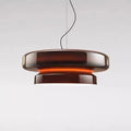 Modern glass chandelier light fixture with contemporary design and multiple colour options