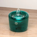 Automatic circulating pet water fountain for dogs and cats, USB powered, in gray or green, large capacity water feeder
