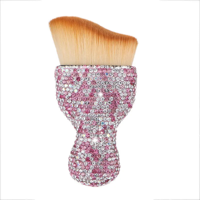 Soft PVC car interior cleaning brush in white, pink, and black colours, shown with size scale.