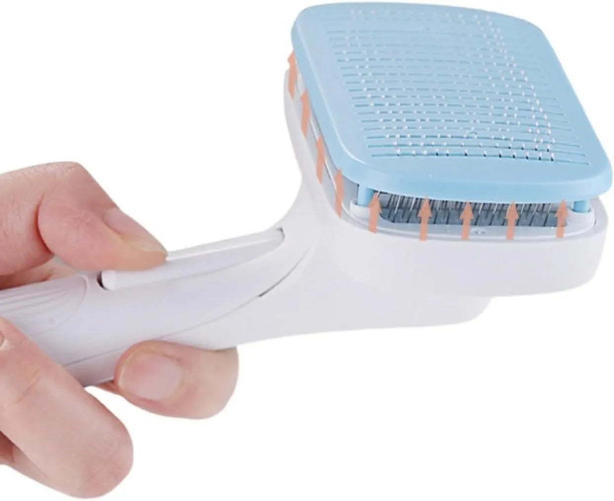 Automatic pet hair removal comb for dogs and cats with one-click button