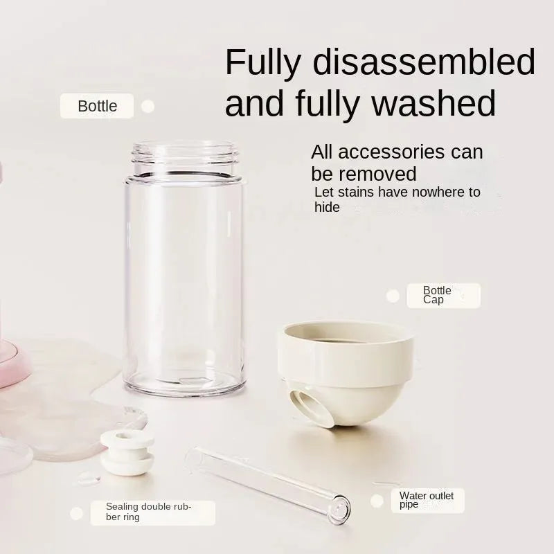 125ml cream cake hamster kettle small pet drinker in high borosilicate glass, 103.5 x 122mm, green pink purple yellow