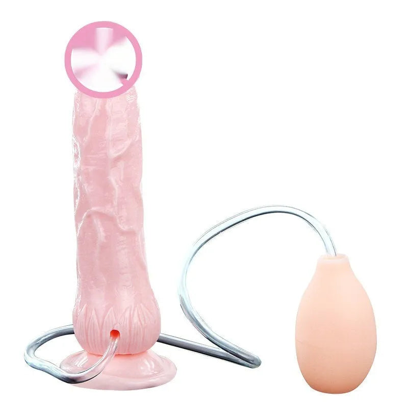 Flesh-coloured realistic adult toy with strong suction cup base, 200mm long.