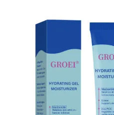 50ml moisturising facial gel with hyaluronic acid in packaging