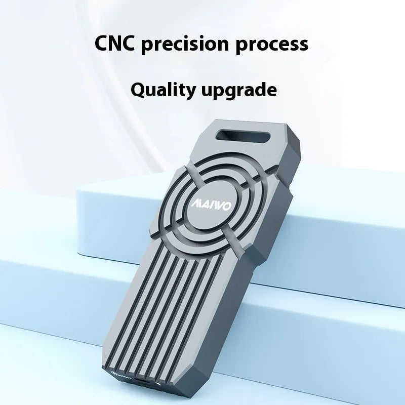 USB4 hard disk enclosure for NVMe M.2 SSDs with aluminium case and Thunderbolt 4 compatibility