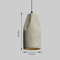 Cement pendant light in sand black or sand grey, Nordic industrial style, 220V ceiling hanging lamp
