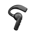 Black bone conduction sports headset with ear-hook design, Bluetooth 5.0, IPX4 waterproof