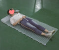 Transparent outdoor camping airbed measuring 200cm long with 300kg load capacity