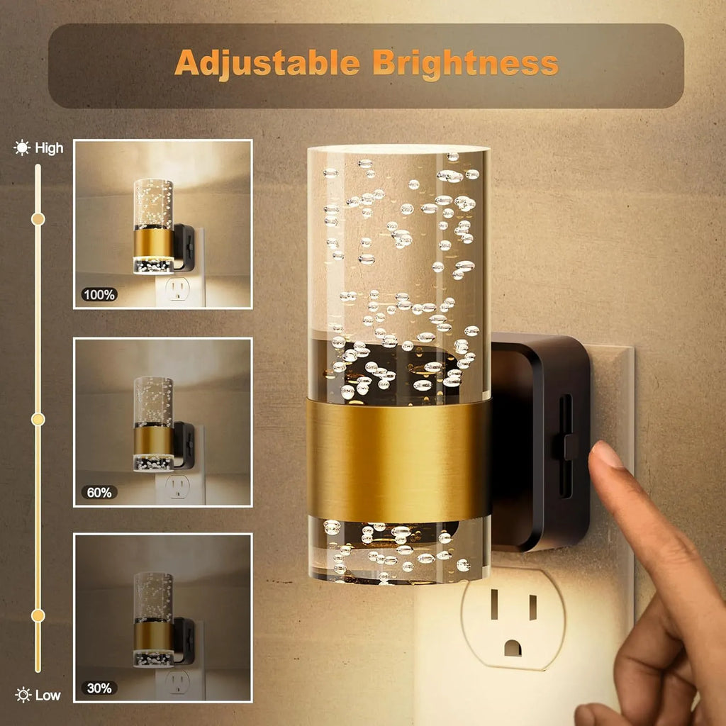 LED wall-mounted light sensor lamp with modern geometric design